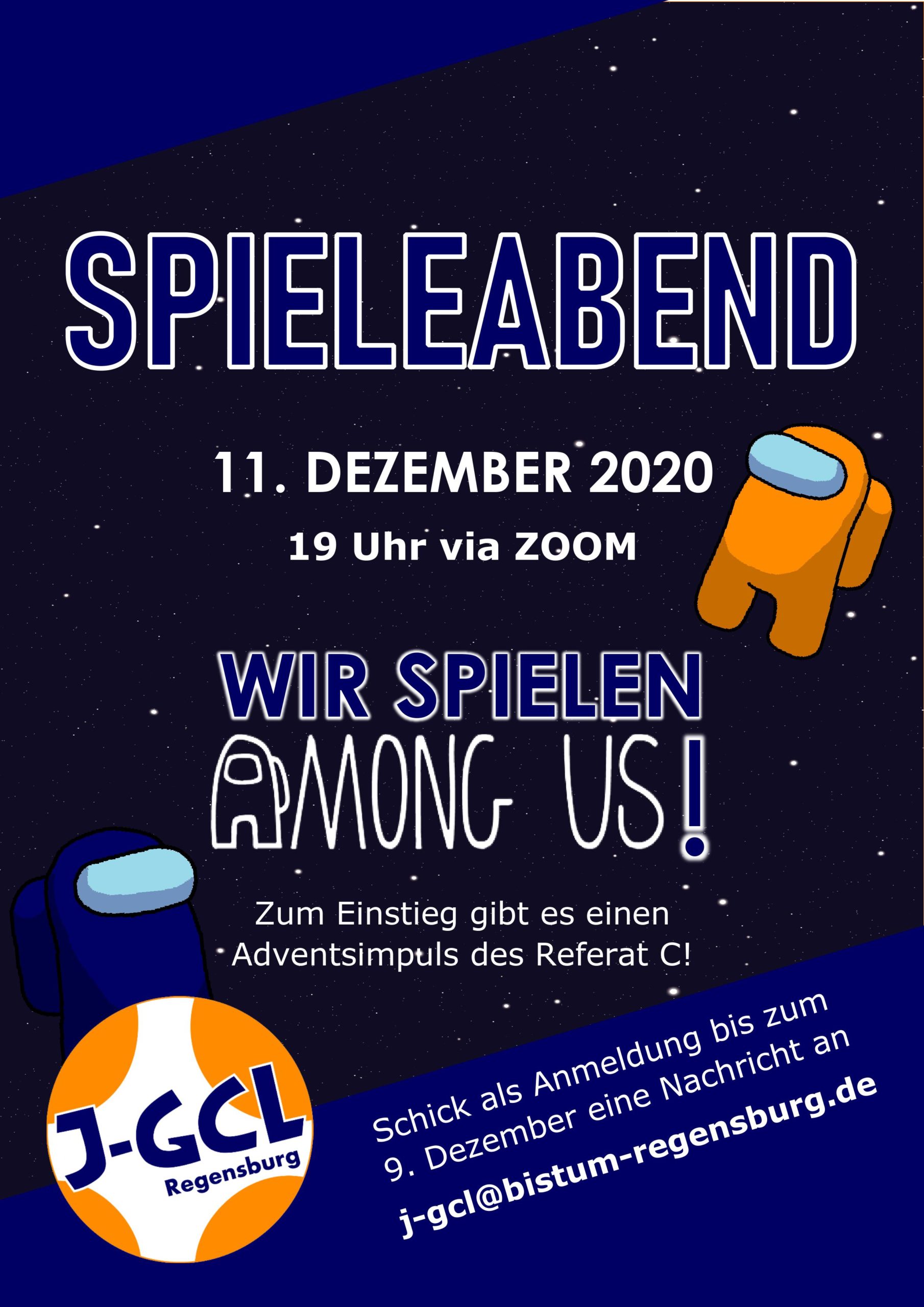 Einladung Spieleabend 11. Dezember